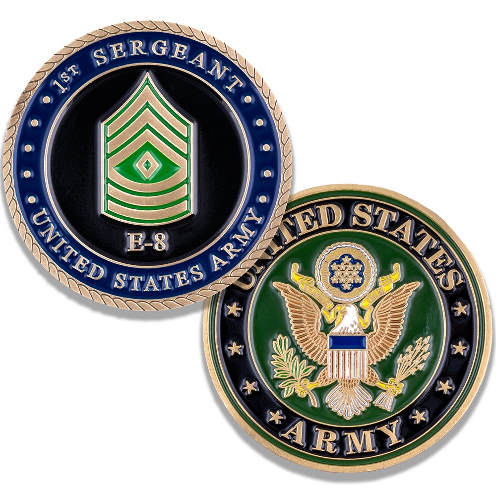 Army First Sergeant E8 Challenge Coin