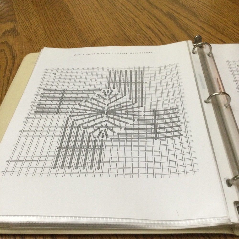 Original Needlepoint Pattern By Amybear (Amy Wolfson) 2005