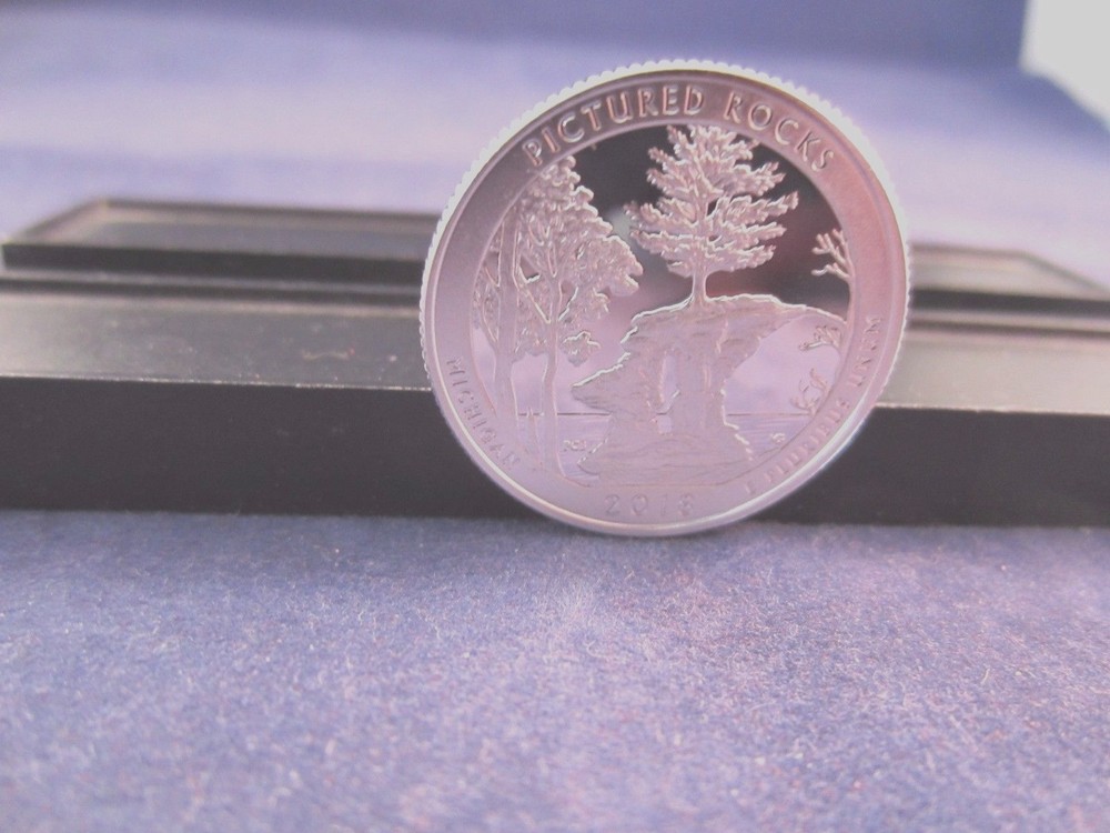 2018 S Silver Quarter Pictured Rocks MI Deep Cameo Mirror Proof Upper Grade