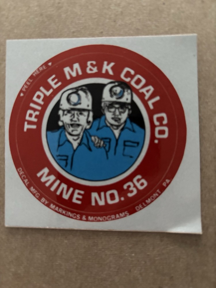 Coal Mining Stickers.  Nice Older Coal Company. Item 4