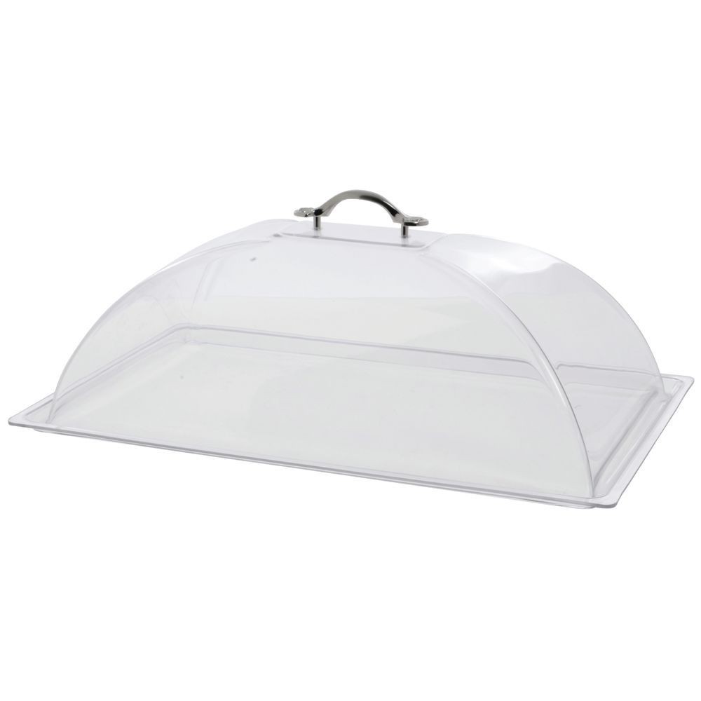 HUBERT® Full Size Clear Plastic Solid Dome Cover for PanAramics Pan - 20"L x
