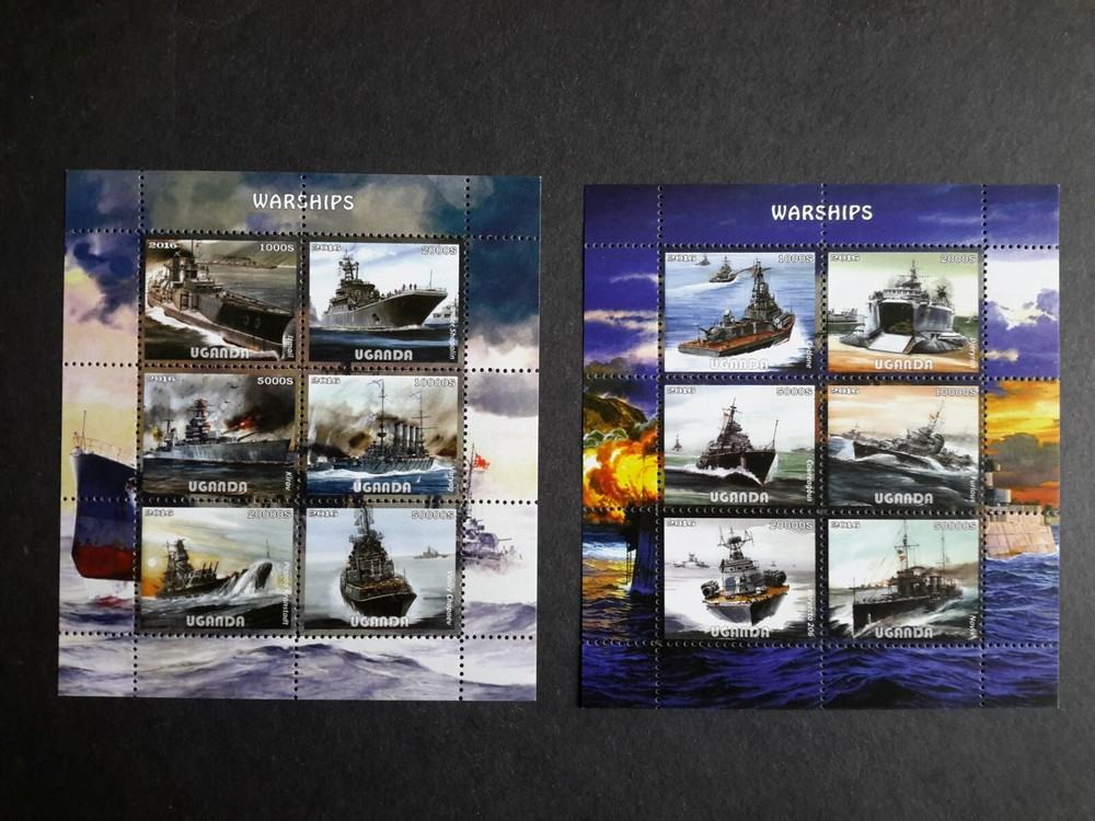 stamps UGANDA 2016  War Ships MNH (p)