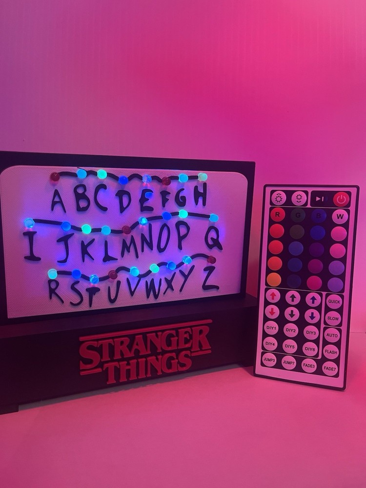 Stranger Things Nightlight Led Alphabet Wall Design