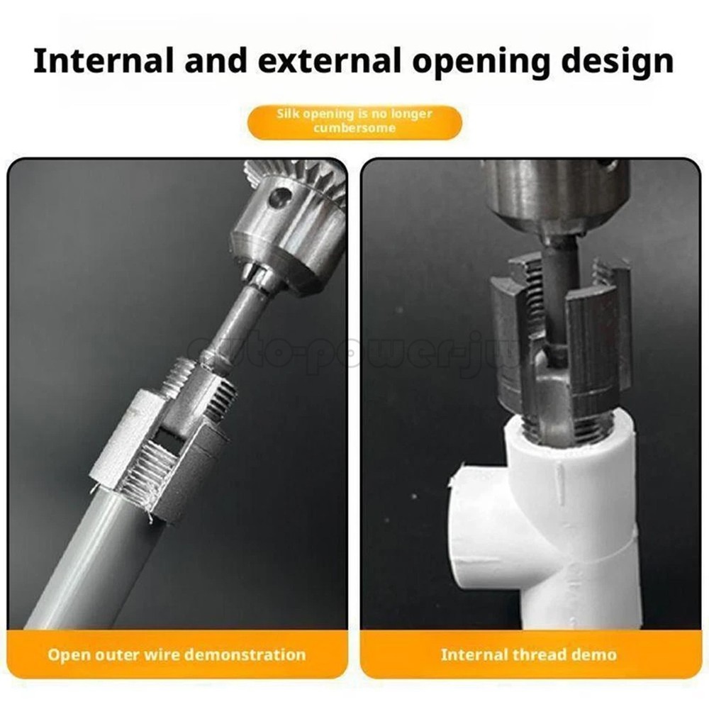 Integrated Internal & External Pipe Threading-Tool PVC Pipe Threader Kit