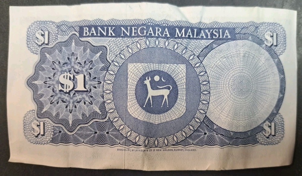 (1976-81) Malaysia 1 Ringgit P13a, H87-790506.