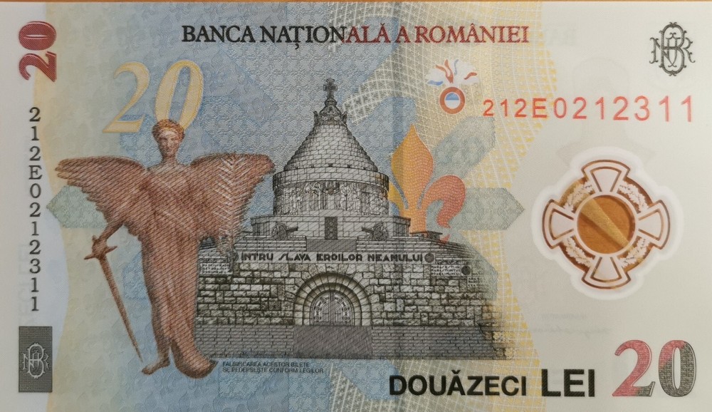 Romania 20 lei 2021 P-NEW Polymer UNC