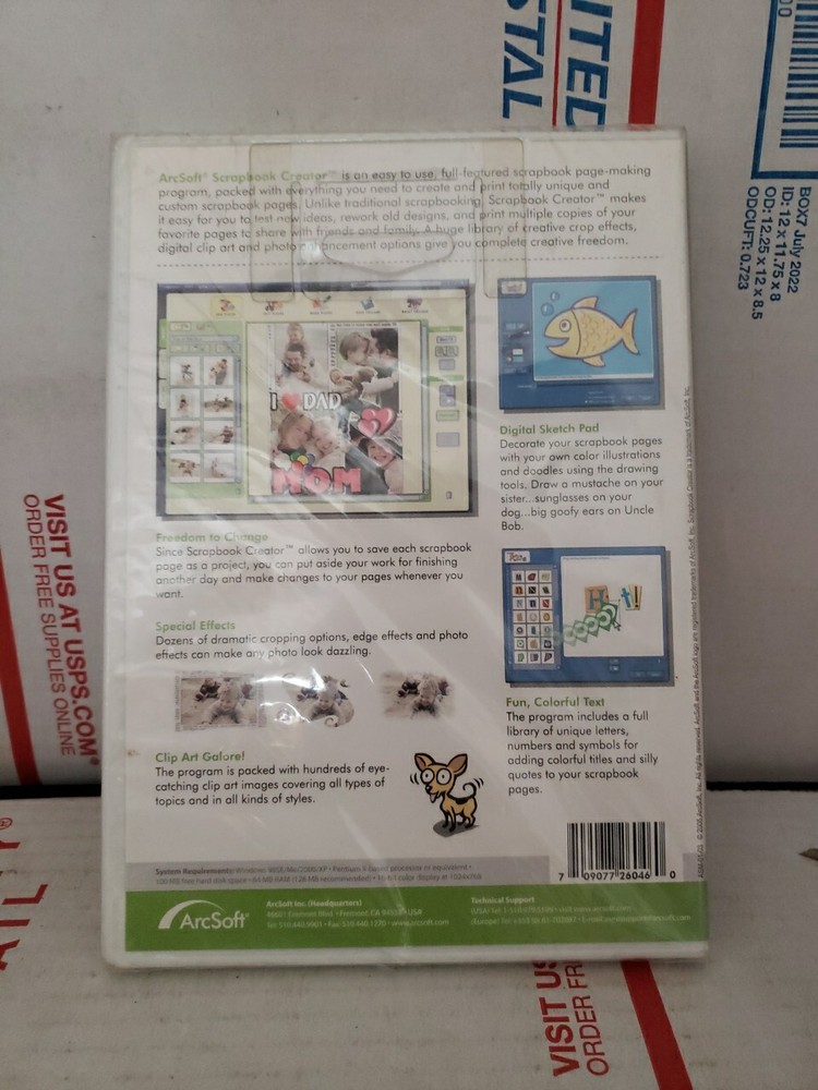 ArcSoft Scrapbook Creator Great Looking Scrapbook Pages PC Software ~ Shelf62k