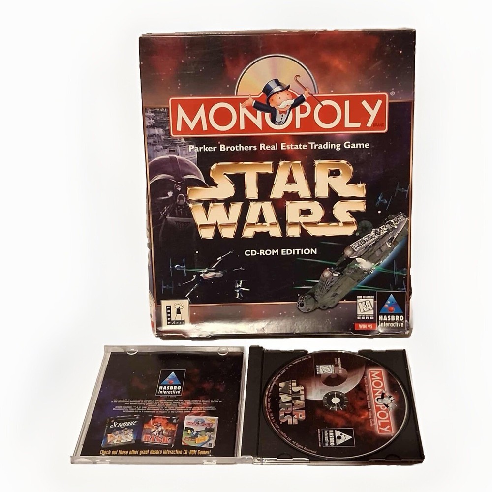 Monopoly Star Wars CD-Rom Edition PC Video Game Win 95