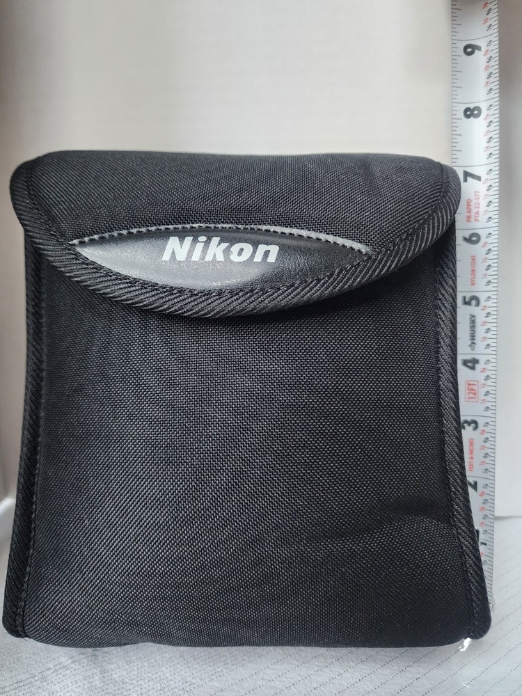 Nikon CCG Soft Black Binocular Case Hook/Loop Closure 2.5" Belt Loop 7"hx6"wx2d