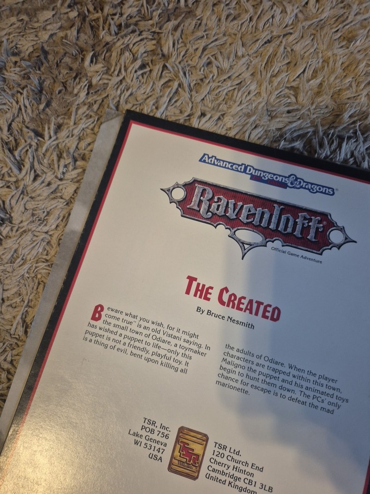 Dnd Ravenloff The Created