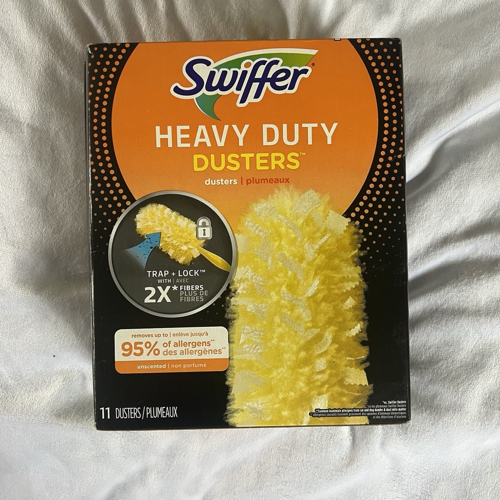 Swiffer Heavy Duty Dusters Refill 11 Pack Microfiber Yellow