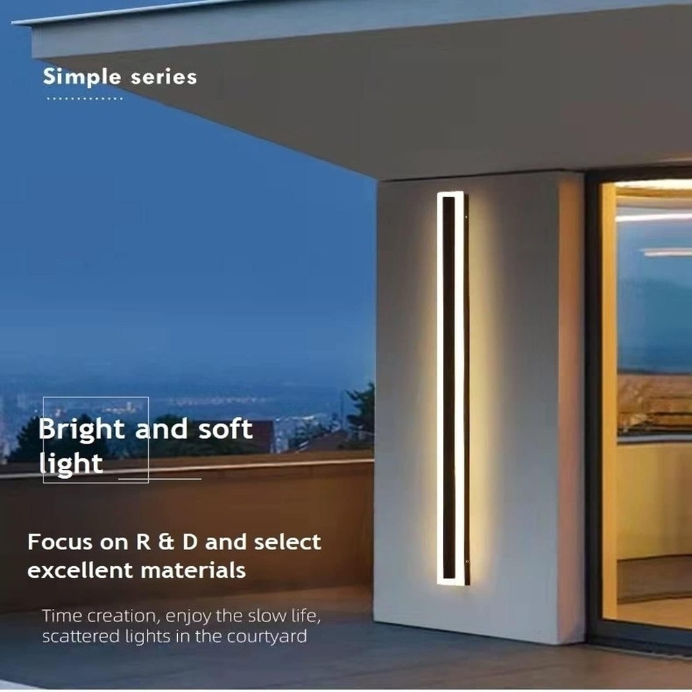 39 Inch Outdoor LED Wall Light 2 Pack Warm White