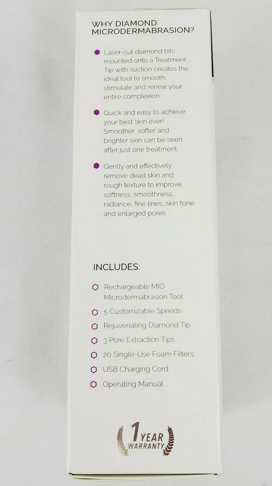 Spa Sciences MIO Microdermabrasion Pore Extraction Skin Resurfacing System Pink
