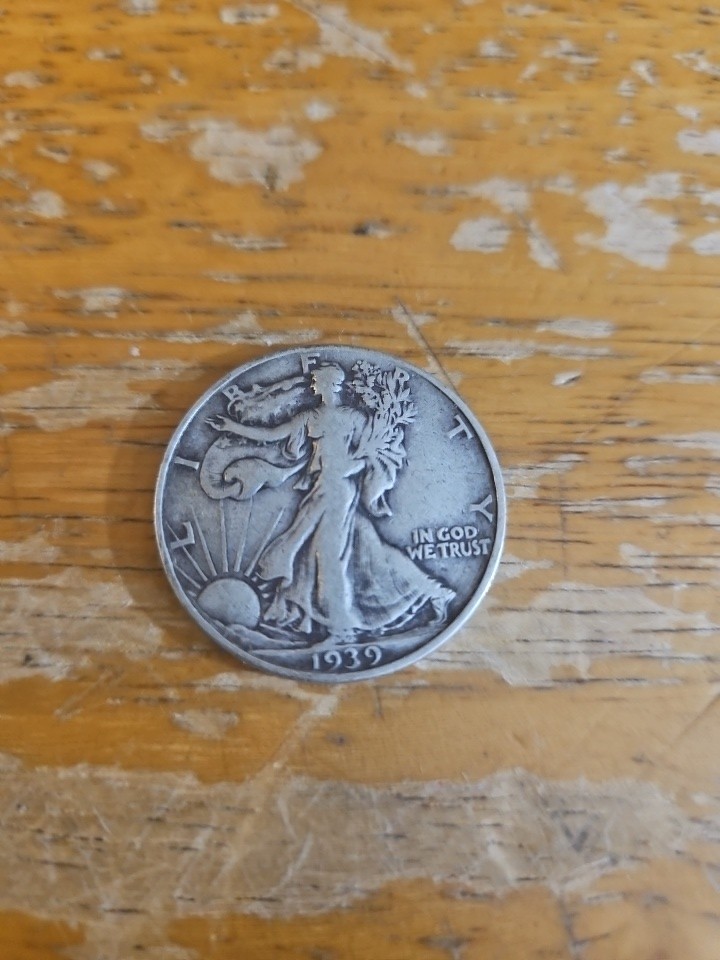 1939 Walking Liberty Half Dollar 90% Silver