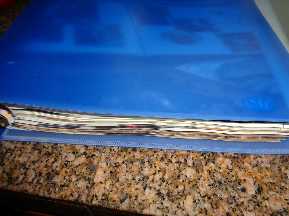 *Creative Memories Page Patterns Blue Binder Organizer Layout & custom Cutting