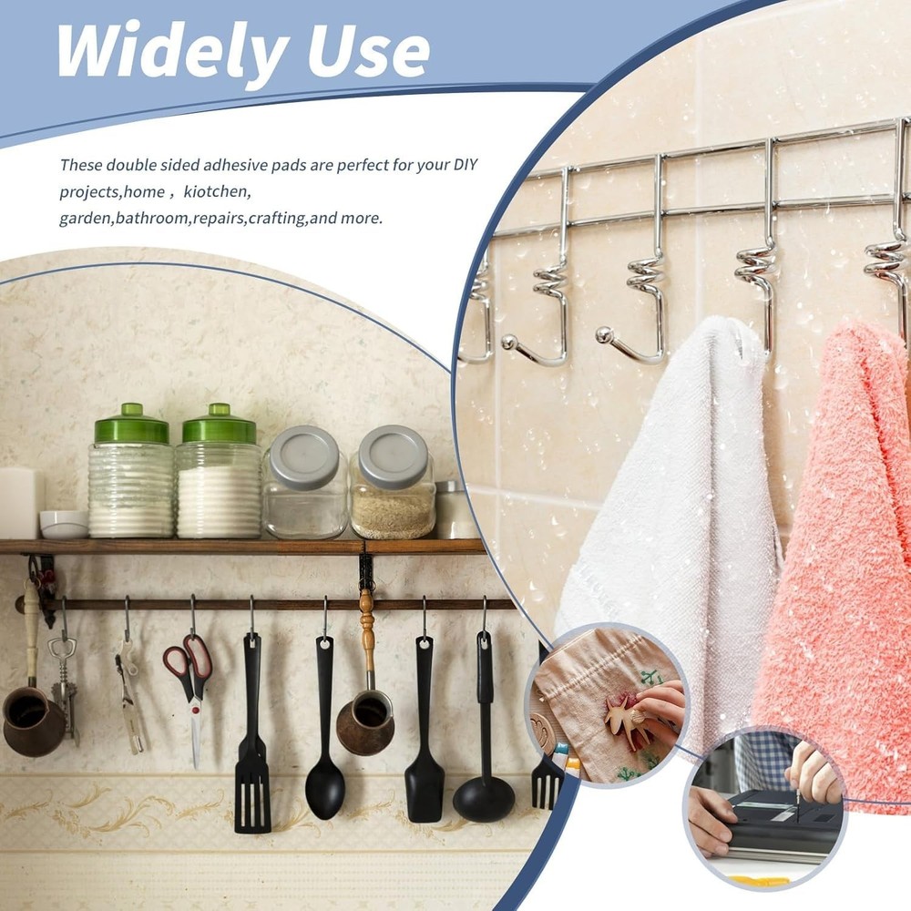 36 Pack Heavy Duty Double-Sided Adhesive Pads - Waterproof Mounting Solution