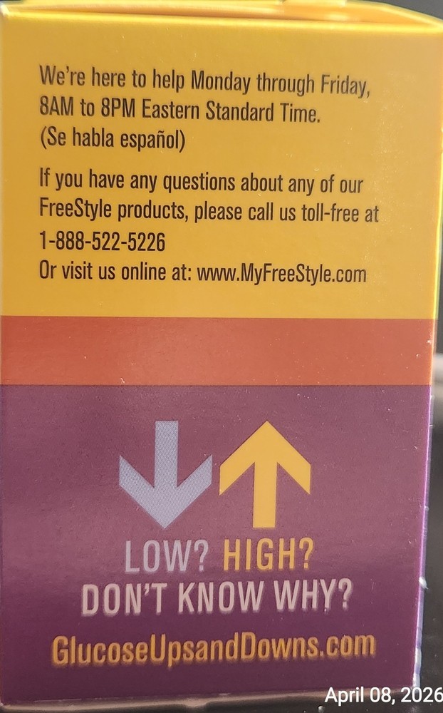 Freestyle Lite Blood Glucose Test Strips. 100 Count. Exp: 11/30/2030 🩵💙💚