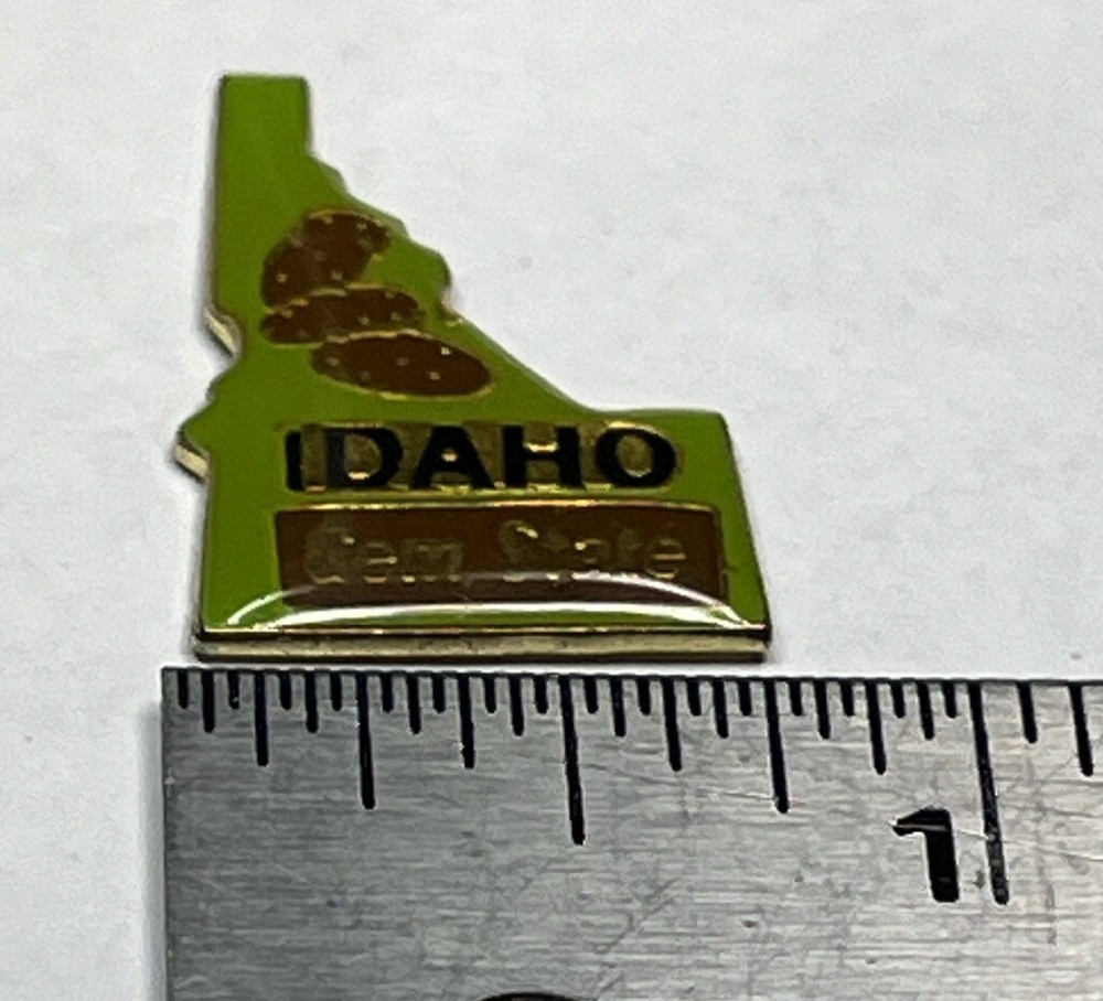 Idaho Lapel Pin State Shaped Souvenir Gem State