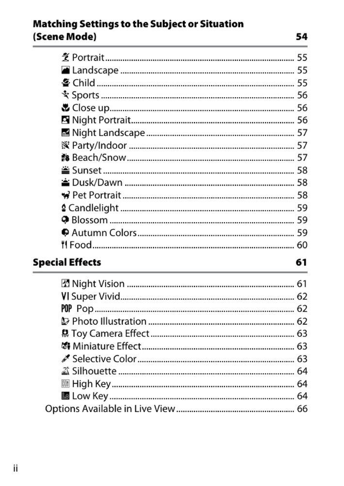 Nikon D5500 — User Reference Manual Guide — 1/2 Size, 5.5" x 8.5" Small Compact