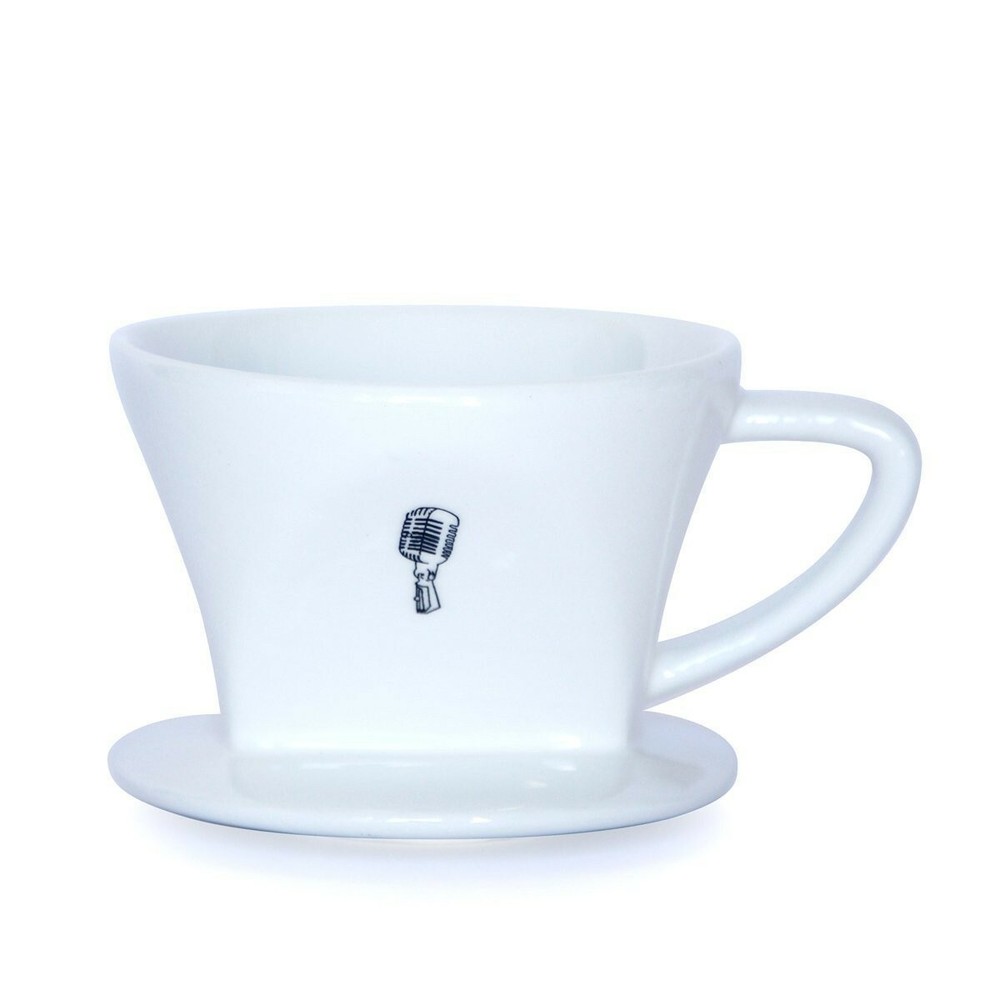Ceramic Pour Over Coffee Dripper - White - Opus Macaw - Choose from 3 Designs