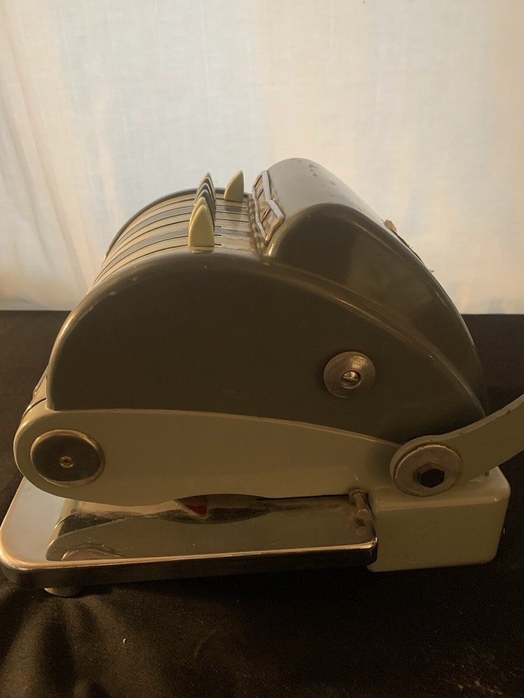 F & E "Excel" Model Check Protector by Hedman Co Chicago - Vintage Check Printer