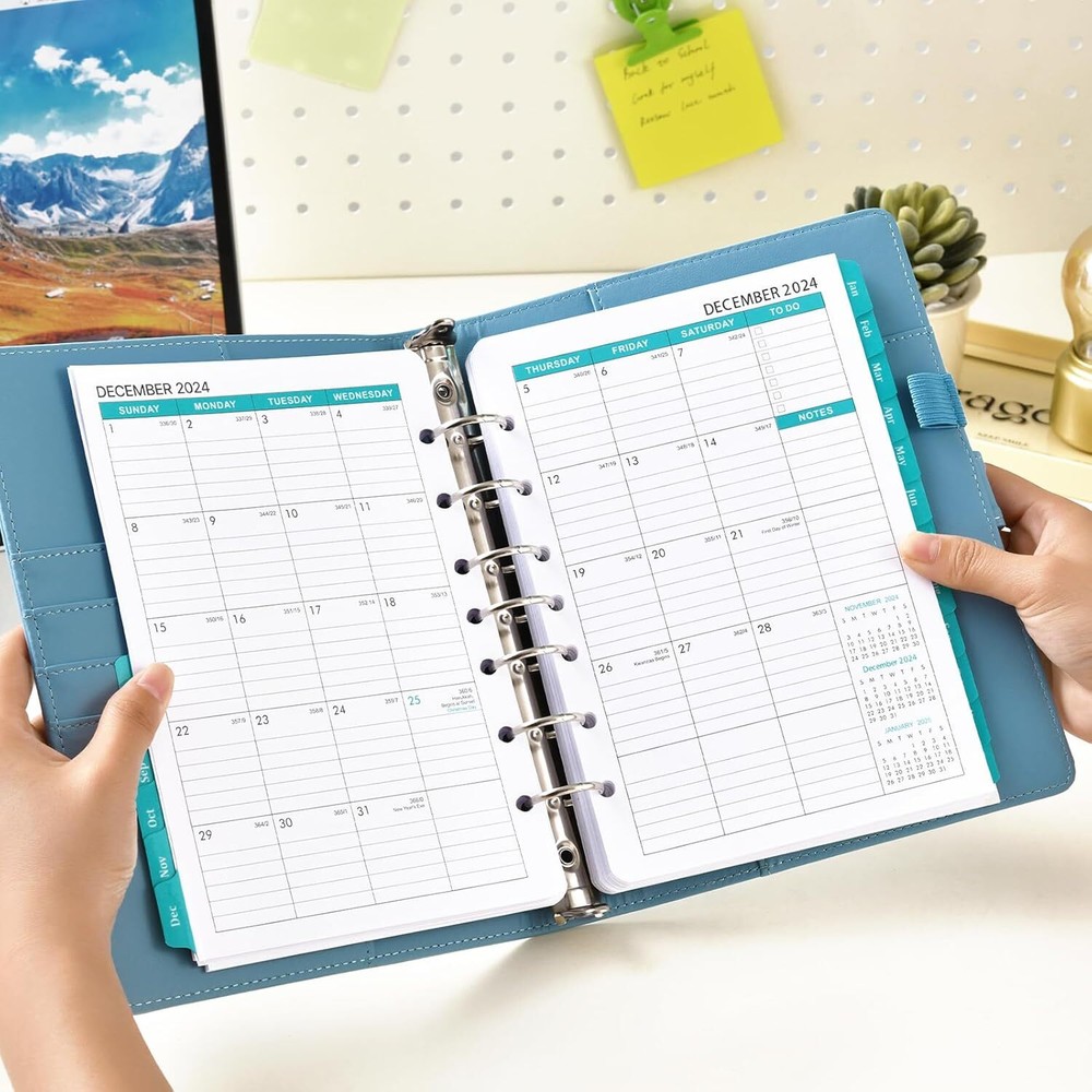 2024-2026 Monthly Planner Refill - Inserts with 7-Hole Punched,...