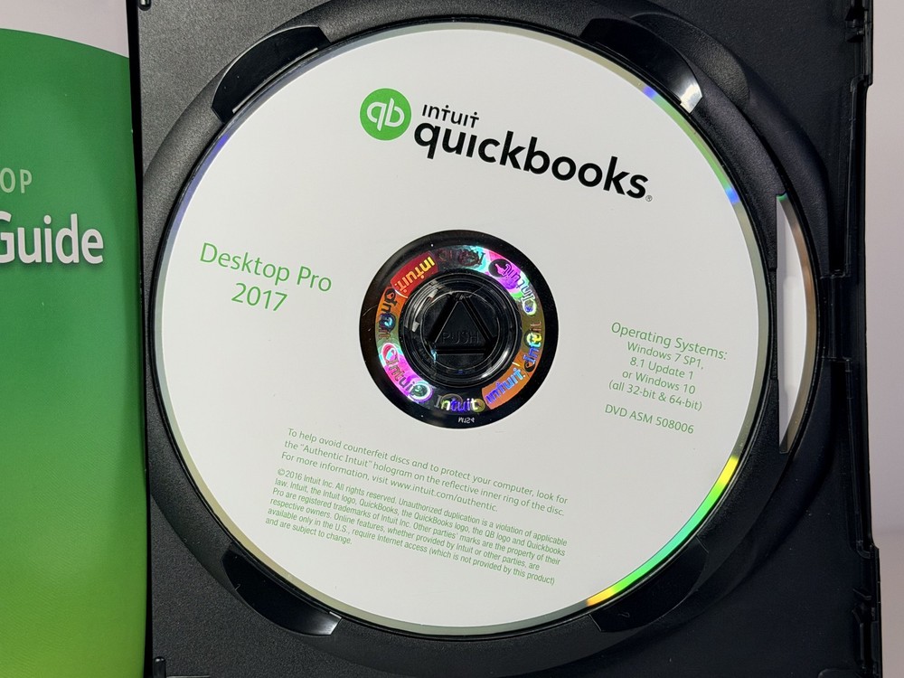 Quickbooks Desktop Pro 2017 Windows w/VALIDATI0N CODE -NO SUBSCRIPT10N- TESTED