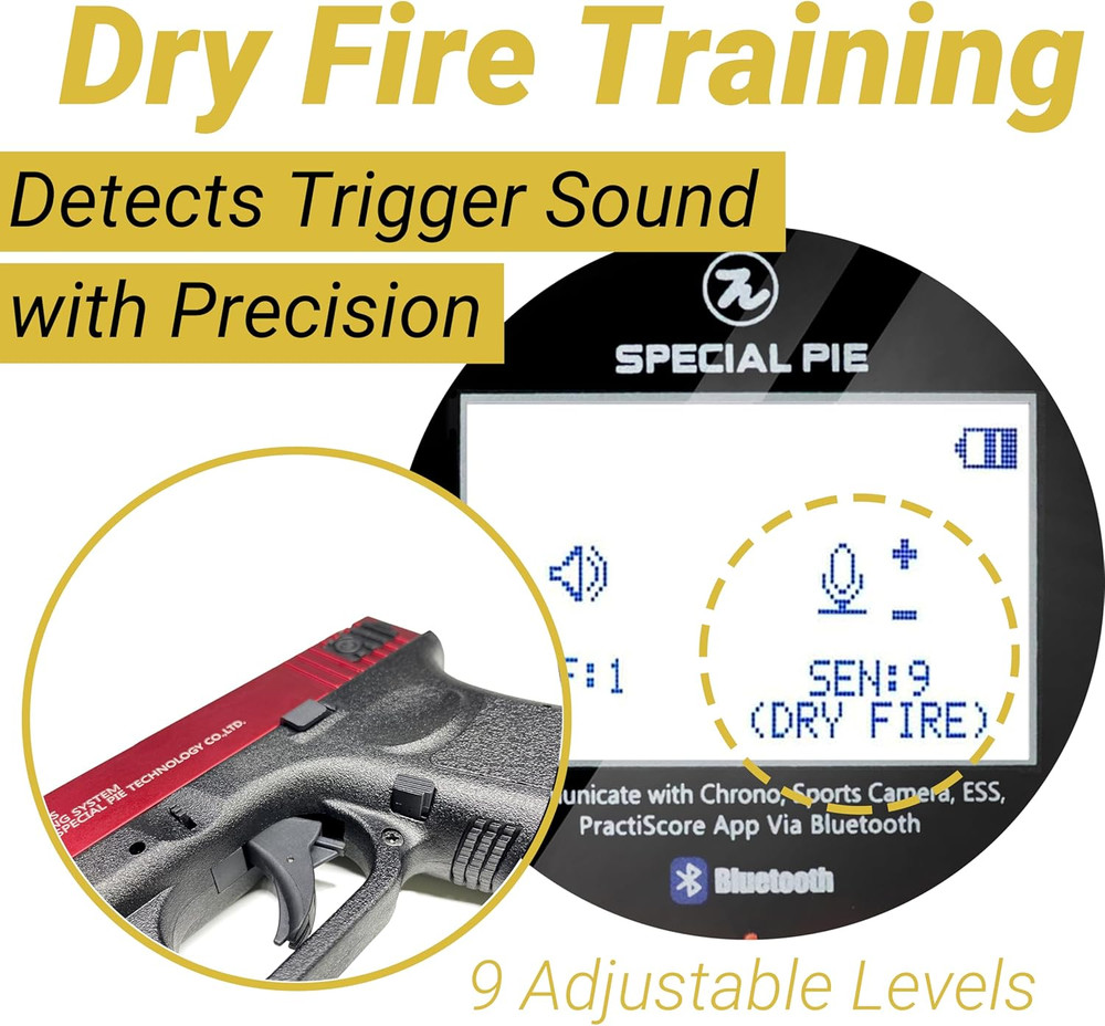 Shot Timer for Shooting - Upgraded Shooting Timer for Training & Dry Fire Practi