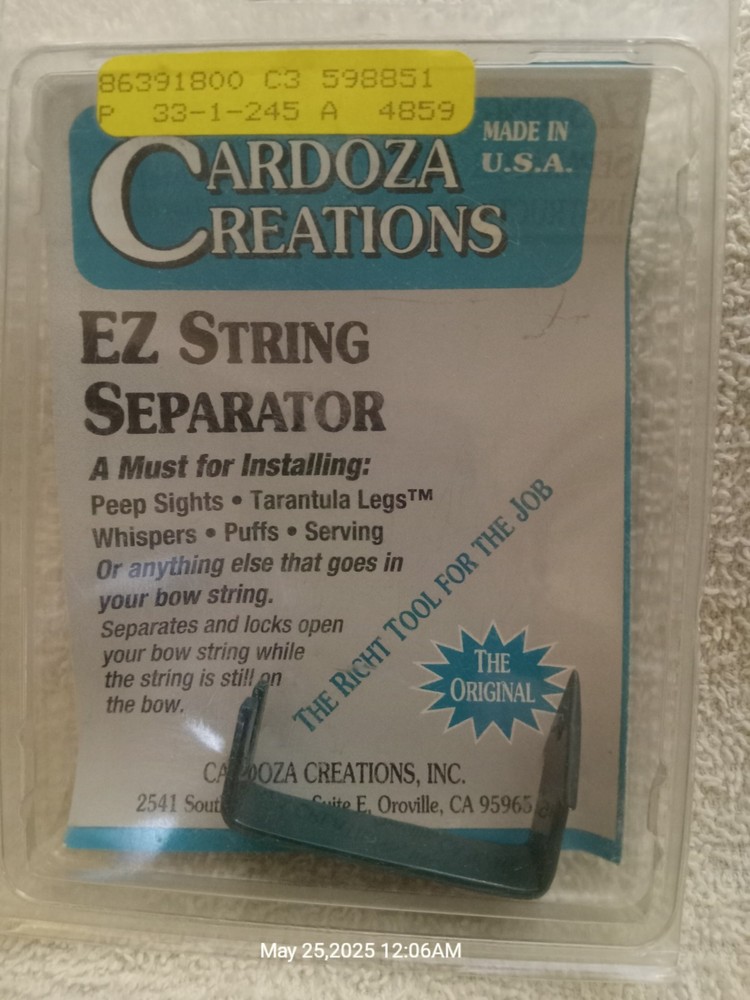 Cardoza Creations EZ String Separator Tool NIB