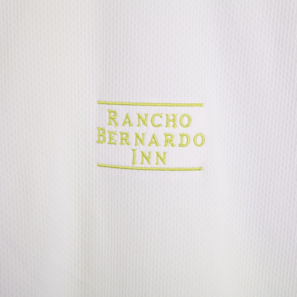 FootJoy Wind Shirt Men Medium White Yellow Gray Pullover 1/2 Zip Rancho Bernardo