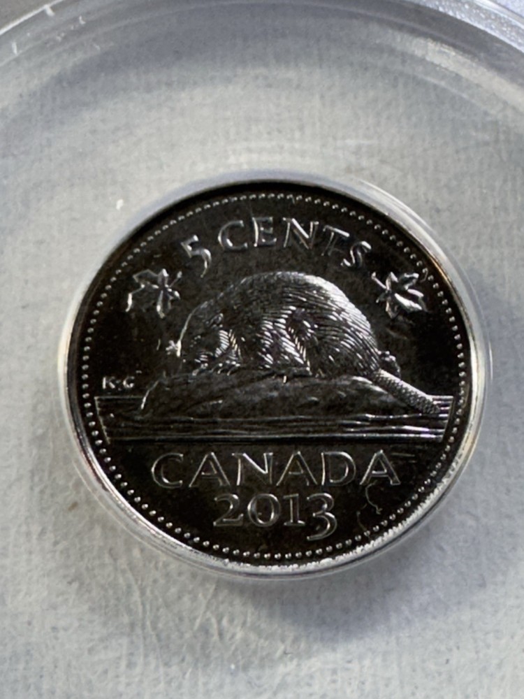 2013 Canada 5 Cents Graded MS 66 by ANACS