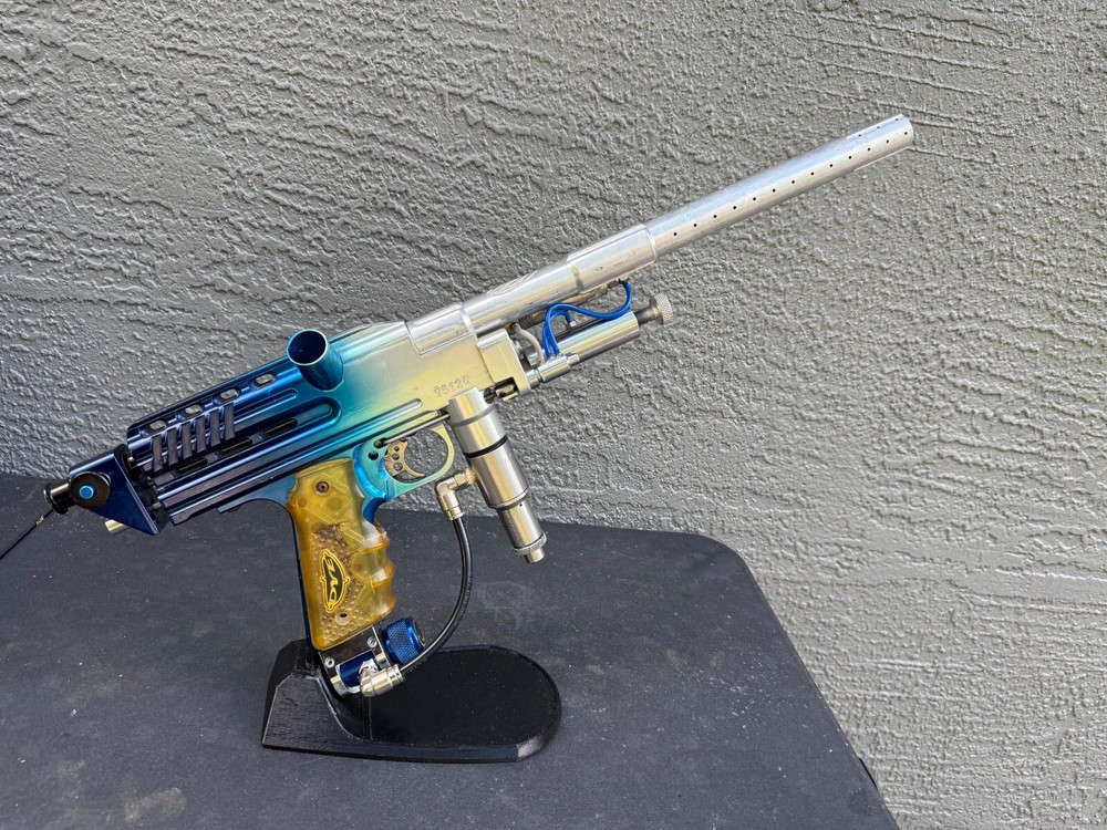 Shock Tech Vortex Autococker - Black/Silver Fade - Not Working