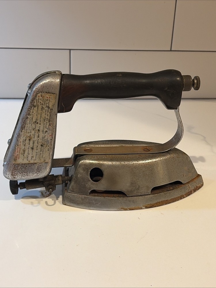 Vintage Diamond Gas Powered Iron Untested