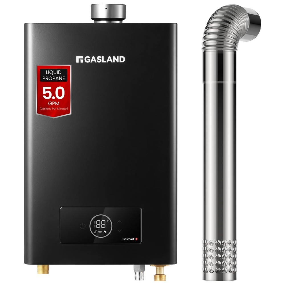 GASLAND Gasmart C Propane Tankless Water Heater Indoor Max 5 GPM 113000 BTUCS...