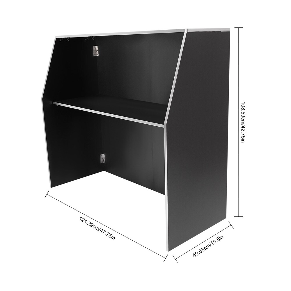 Portable Bar Cabinet Foldable Bar Portable Event Bar Rectangular Freestanding
