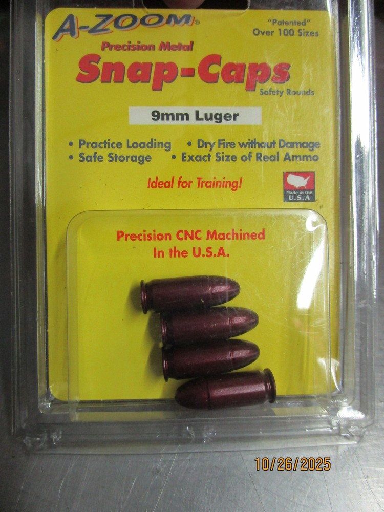 AZoom Snap Caps 9mm & 38 Special