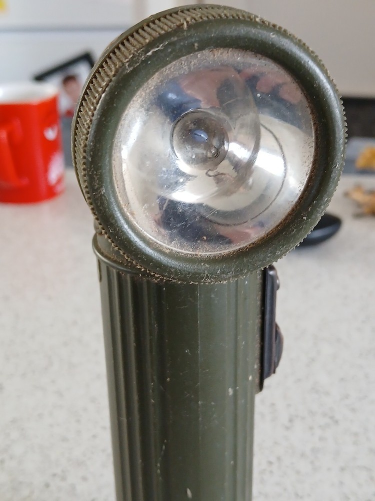 British Army Right Angle Torch Flashlight Working Order