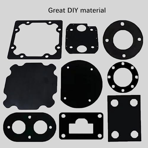 Solid Rubber Sheet Roll 1/8 .125" Thick X 12" Wide X 24"Long Solid Rubber Str...