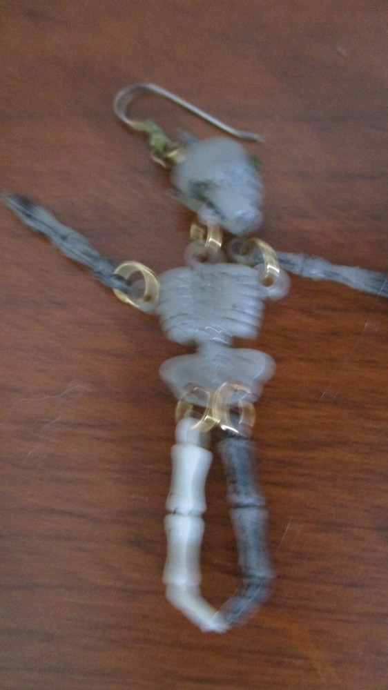 DANGLING SKELETON EARRINGS~New