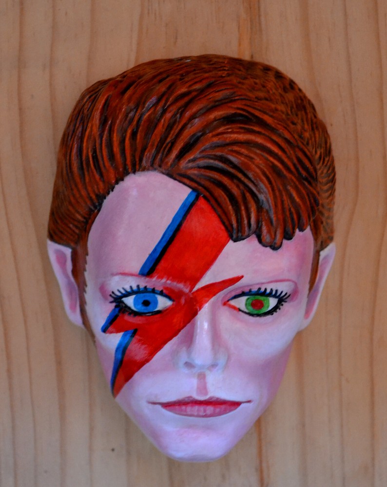 David Bowie Ziggie Stardust wall sculpture