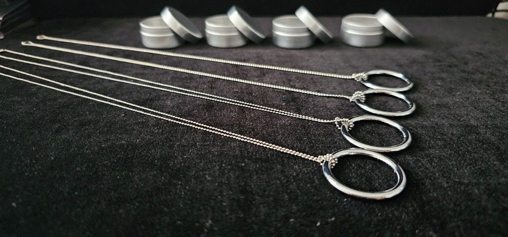Stainless Steel Magic Ring & Chain - 4 Set (small size)
