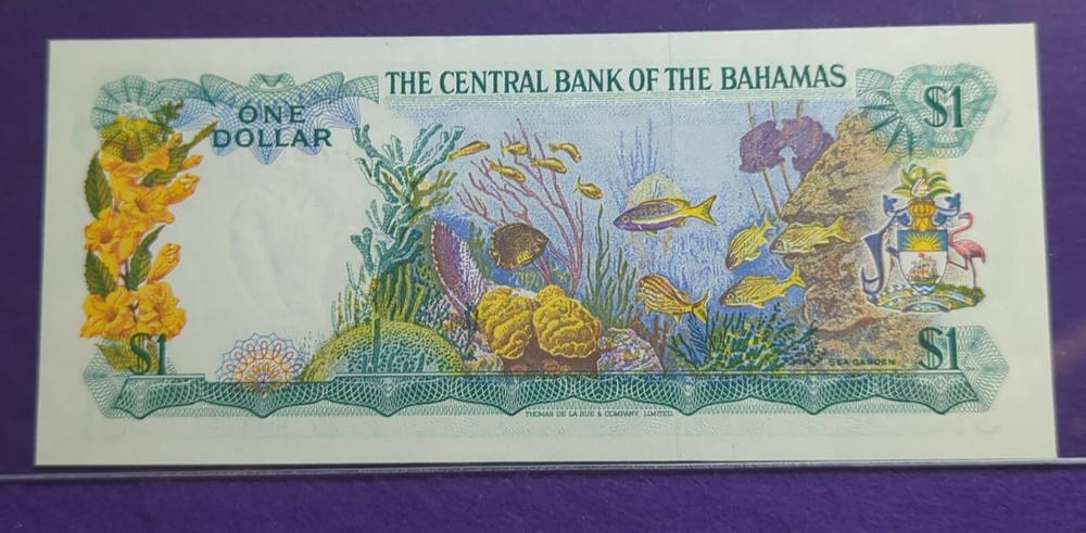 Bahamas $1 35b 1974PMG 64 EPQ Gem UNC