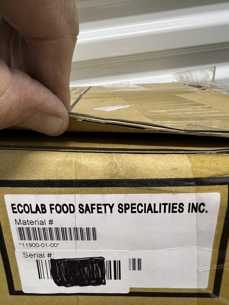 ECOLAB Prep N Print Barcode Printer TH208 AntiMicrobial Casing, Cords Manual NEW