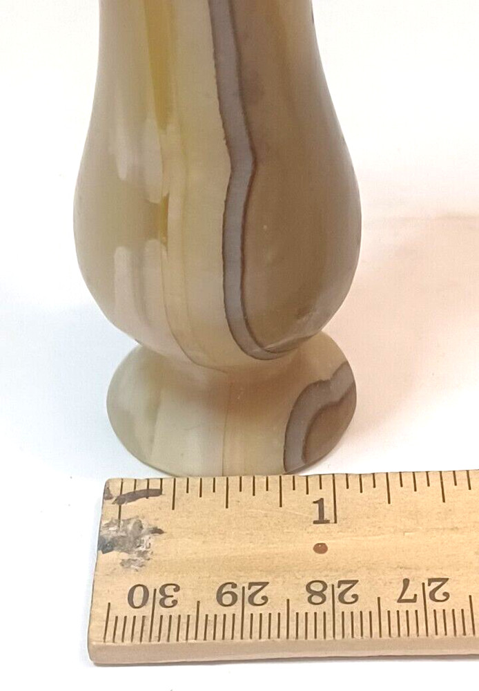 Carved Stone Miniature Vase 3.5" Tall