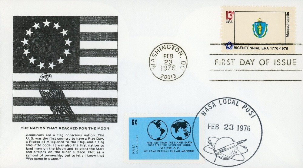 US 1638 NASA Local Post Space Cover Massachusetts