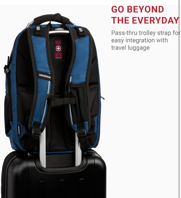 SwissGear Travel Tech Elite, Black/Blue, Large