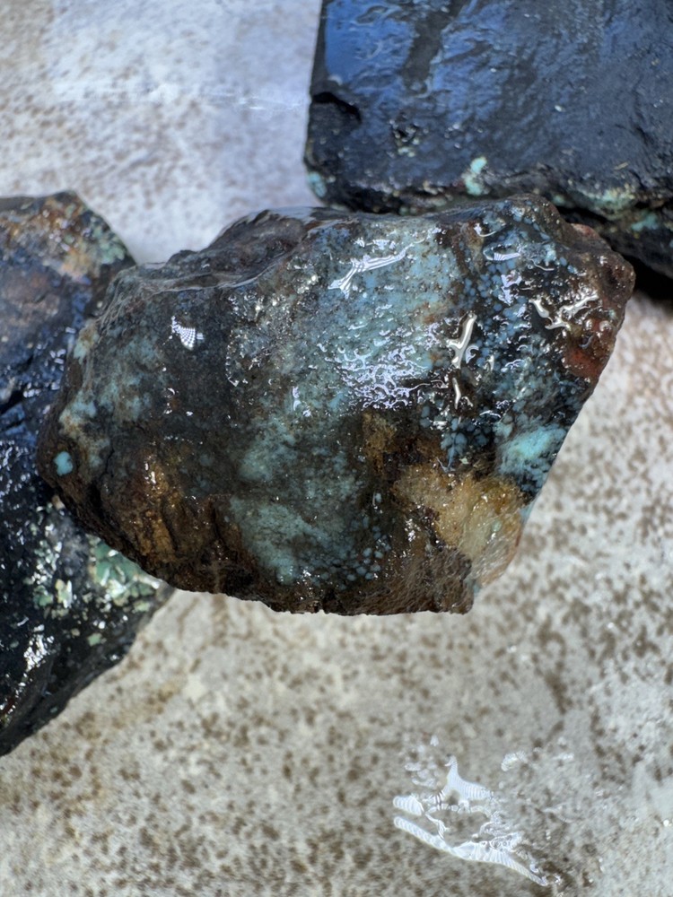 Natural Hubei turquoise nuggets