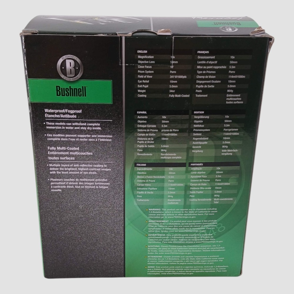 Bushnell Binoculars Legacy 10x 50mm