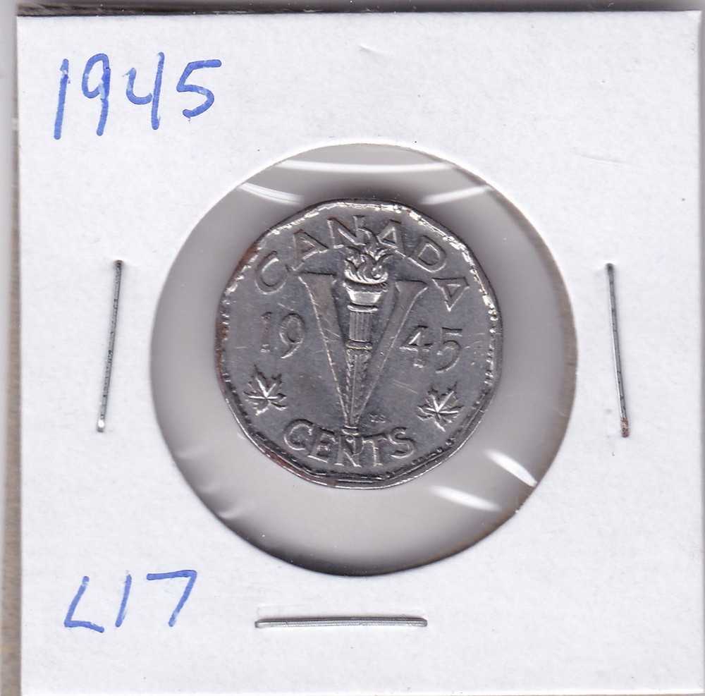 1945 Canada 5 Cents L17