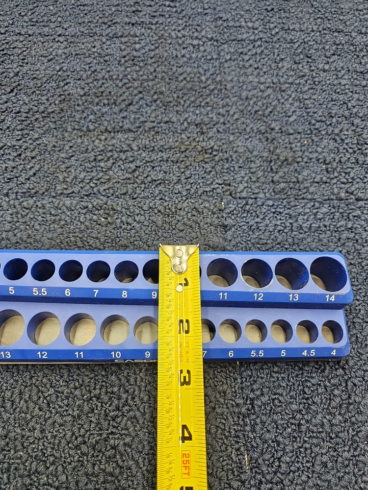 Casoman Magnetic Socket Holder Organizer Blue Replacement 4-14 Storage